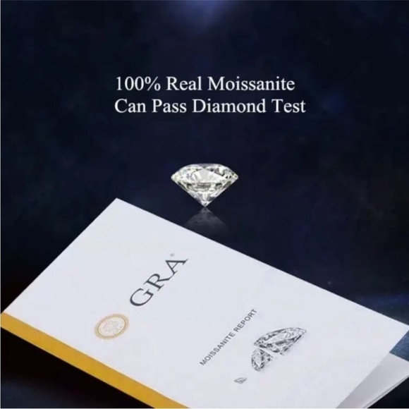 Certified 1ct. t.w. Moissanite Round Stud Earrings NEW - Picture 4 of 7